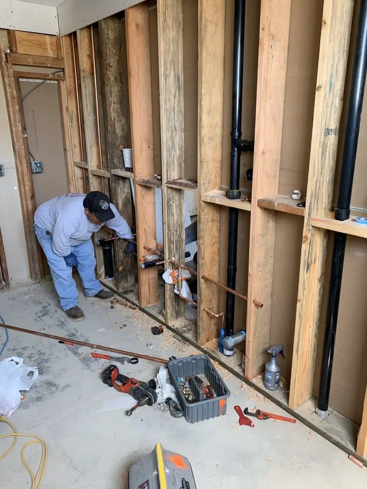 Commercial rough-in plumbing for Water Heater Replacement in Old Bethpage